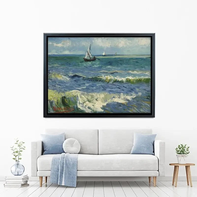 Seascape Near Les Saintes-Maries-De-La-Mer Canvas Print Seascape Near Les Saintes-Maries-De-La-Mer Canvas Print wall art product Vincent Van Gogh
