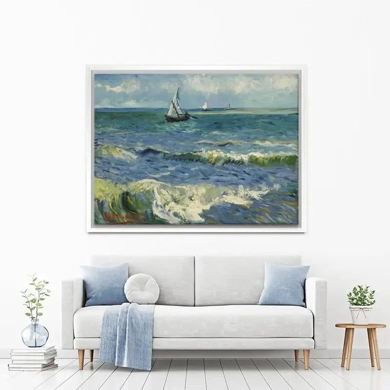 Seascape Near Les Saintes-Maries-De-La-Mer Canvas Print Seascape Near Les Saintes-Maries-De-La-Mer Canvas Print wall art product Vincent Van Gogh