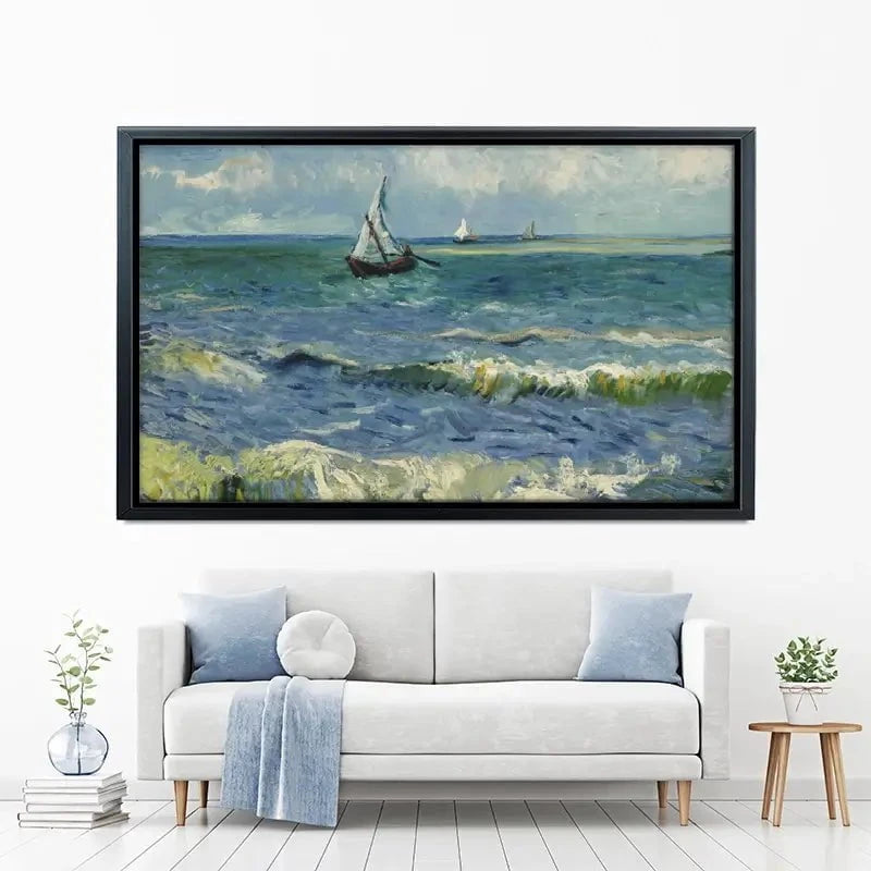 Seascape Near Les Saintes-Maries-De-La-Mer Canvas Print Seascape Near Les Saintes-Maries-De-La-Mer Canvas Print wall art product Vincent Van Gogh