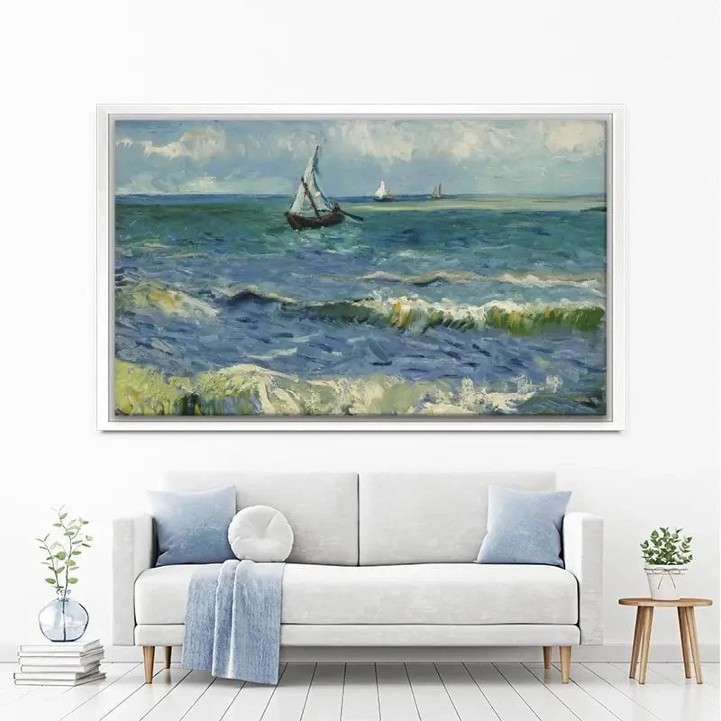 Seascape Near Les Saintes-Maries-De-La-Mer Canvas Print Seascape Near Les Saintes-Maries-De-La-Mer Canvas Print wall art product Vincent Van Gogh
