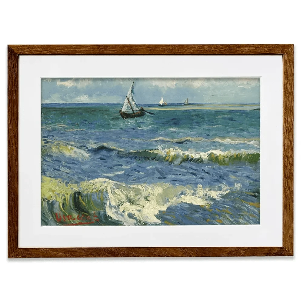 Seascape Near Les Saintes-Maries-De-La-Mer Framed Art Print Seascape Near Les Saintes-Maries-De-La-Mer Framed Art Print wall art product Vincent Van Gogh