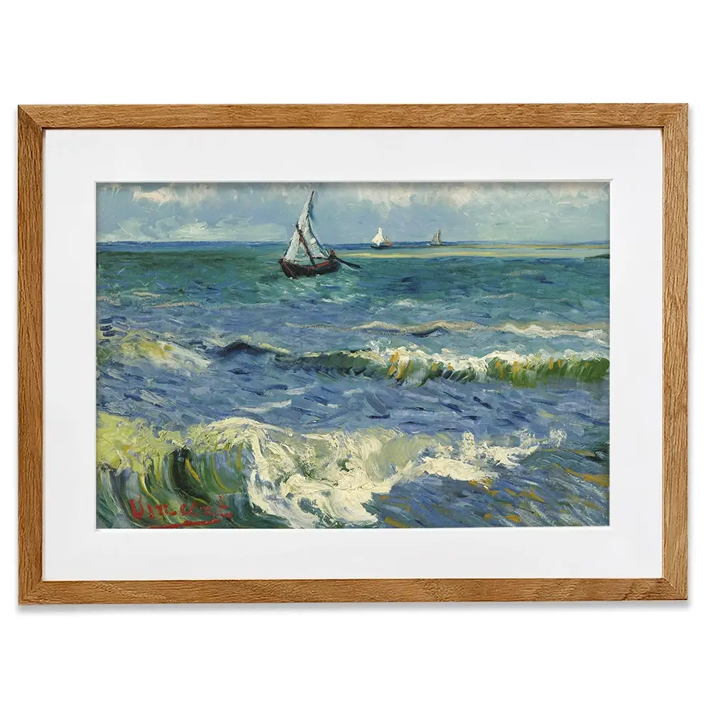 Seascape Near Les Saintes-Maries-De-La-Mer Framed Art Print Seascape Near Les Saintes-Maries-De-La-Mer Framed Art Print wall art product Vincent Van Gogh