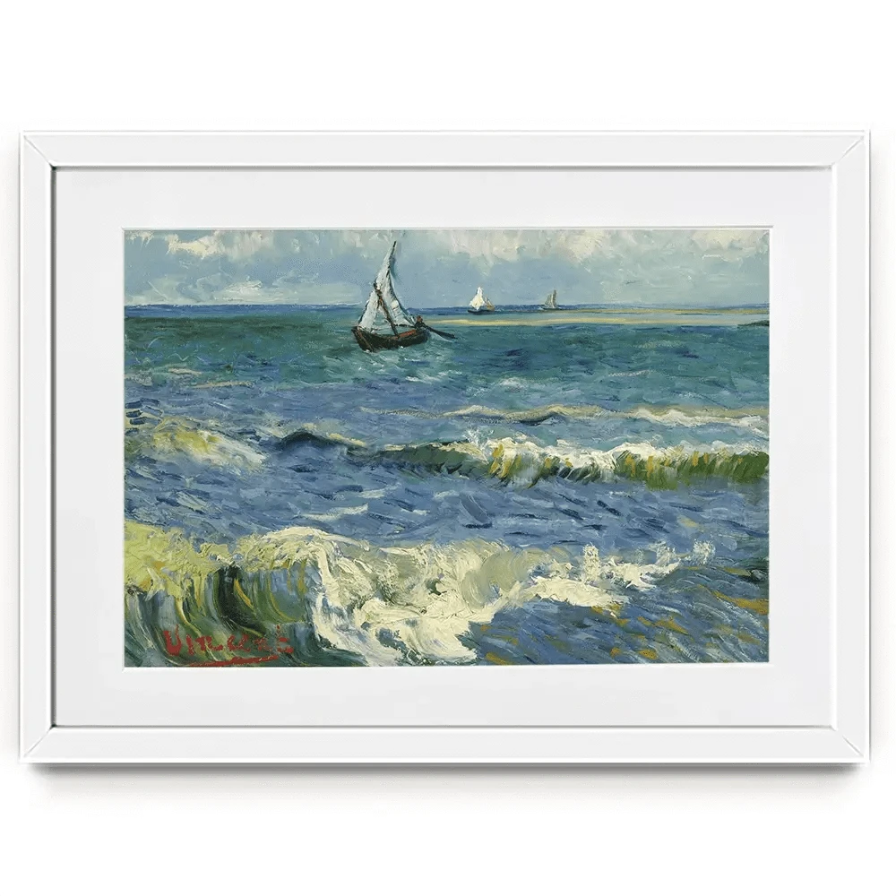 Seascape Near Les Saintes-Maries-De-La-Mer Framed Art Print Seascape Near Les Saintes-Maries-De-La-Mer Framed Art Print wall art product Vincent Van Gogh