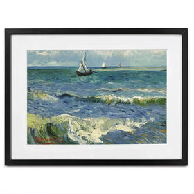 Seascape Near Les Saintes-Maries-De-La-Mer Framed Art Print Seascape Near Les Saintes-Maries-De-La-Mer Framed Art Print wall art product Vincent Van Gogh