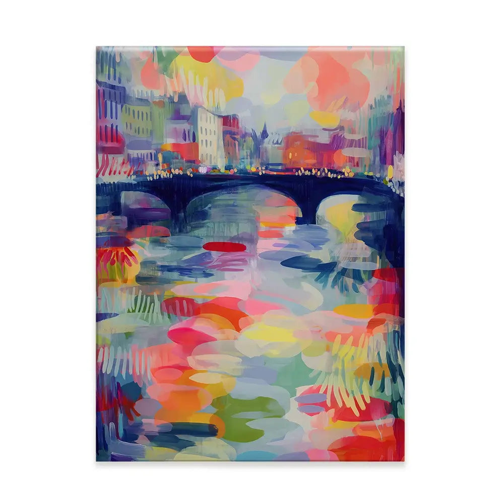 Seine At Dusk Canvas Print Seine At Dusk Canvas Print wall art product Chromatic Storm Studio