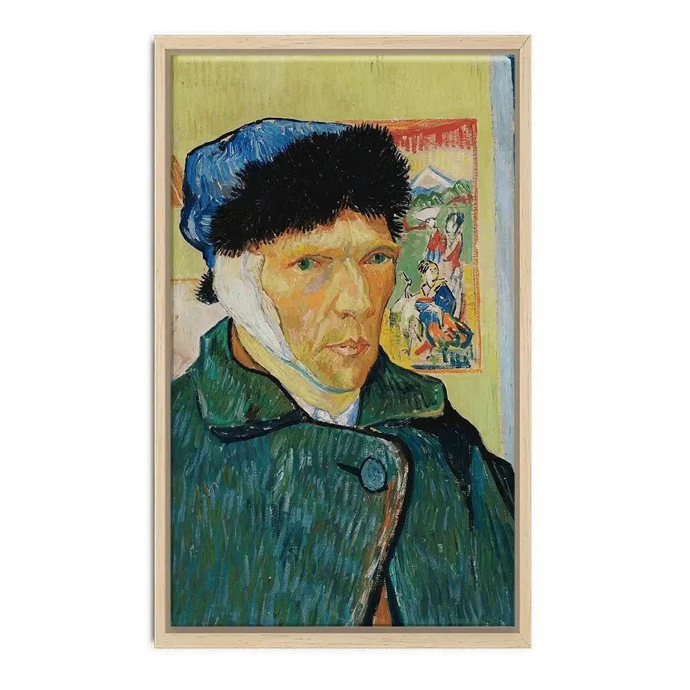 Self Portrait With Bandaged Ear Canvas Print Self Portrait With Bandaged Ear Canvas Print wall art product Vincent Van Gogh