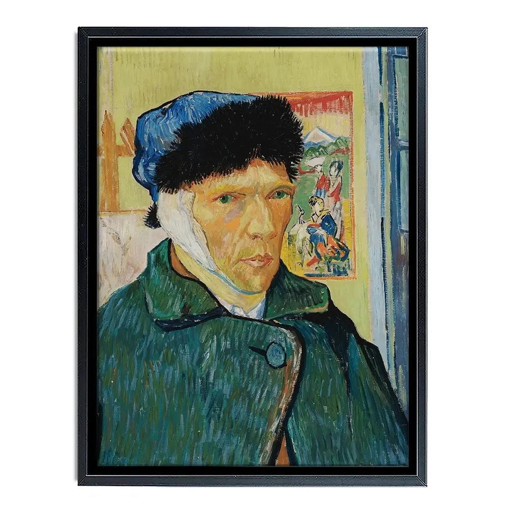 Self Portrait With Bandaged Ear Canvas Print Self Portrait With Bandaged Ear Canvas Print wall art product Vincent Van Gogh