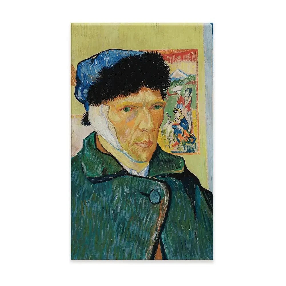 Self Portrait With Bandaged Ear Canvas Print Self Portrait With Bandaged Ear Canvas Print wall art product Vincent Van Gogh