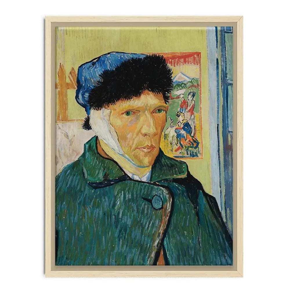 Self Portrait With Bandaged Ear Canvas Print Self Portrait With Bandaged Ear Canvas Print wall art product Vincent Van Gogh