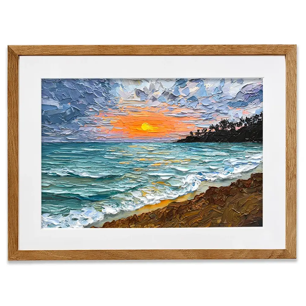 Serene Sunset Framed Art Print Serene Sunset Framed Art Print wall art product Olga Tkachyk