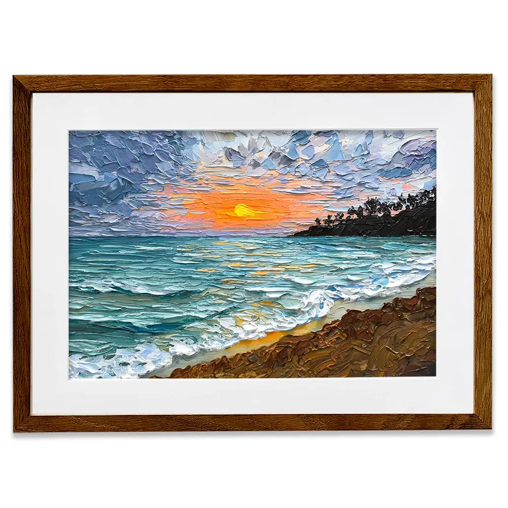 Serene Sunset Framed Art Print Serene Sunset Framed Art Print wall art product Olga Tkachyk