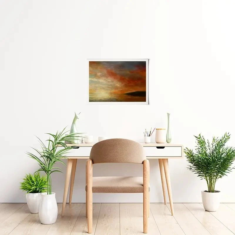 Setting Sun Towards Looe Art Print Setting Sun Towards Looe Art Print wall art product Craig Askew