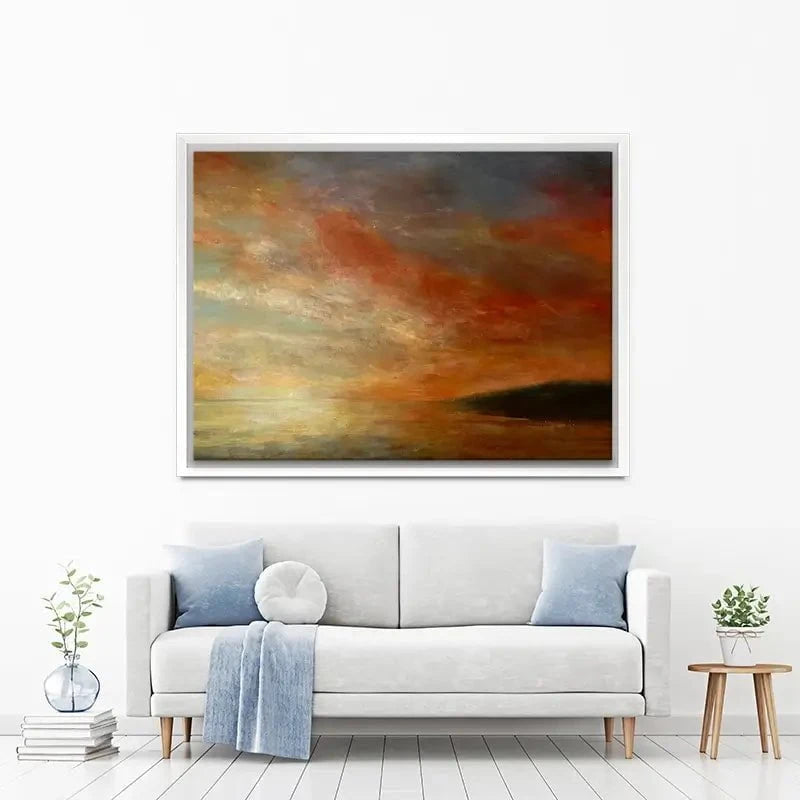 Setting Sun Towards Looe Canvas Print Setting Sun Towards Looe Canvas Print wall art product Craig Askew