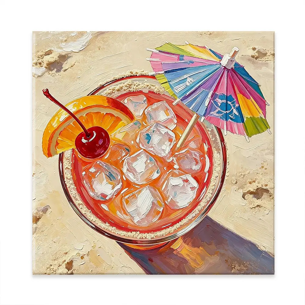 Sex On The Beach Cocktail Square Canvas Print Sex On The Beach Cocktail Square Canvas Print wall art product David Alexander Elder