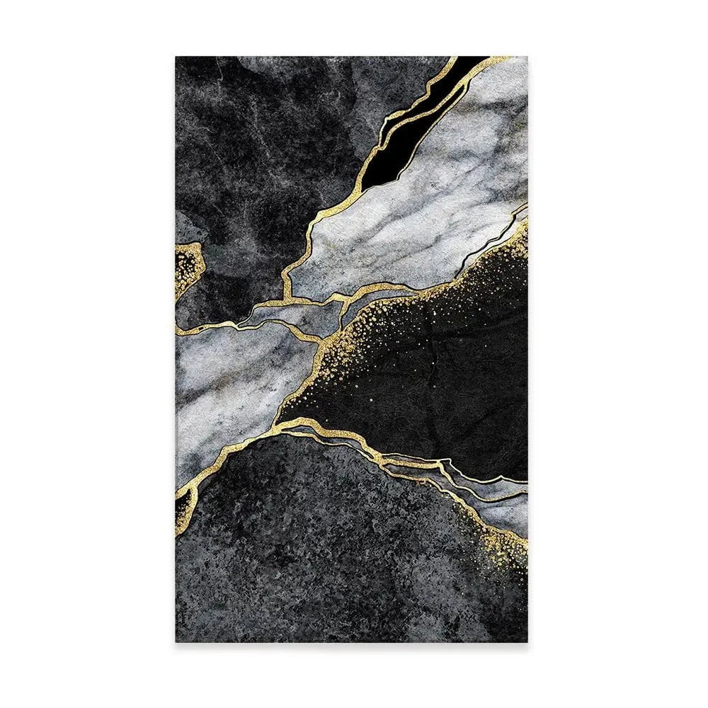 Shattering Black Marble Canvas Print Shattering Black Marble Canvas Print wall art product wacomka / Shutterstock