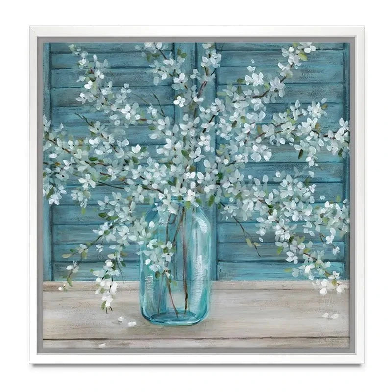 Shuttered Blossoms Canvas Print Shuttered Blossoms Canvas Print wall art product Carol Robinson