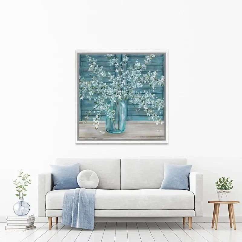 Shuttered Blossoms Canvas Print Shuttered Blossoms Canvas Print wall art product Carol Robinson