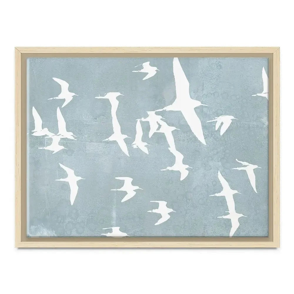 Silhouettes In Flight Canvas Print Silhouettes In Flight Canvas Print wall art product Jennifer Goldberger