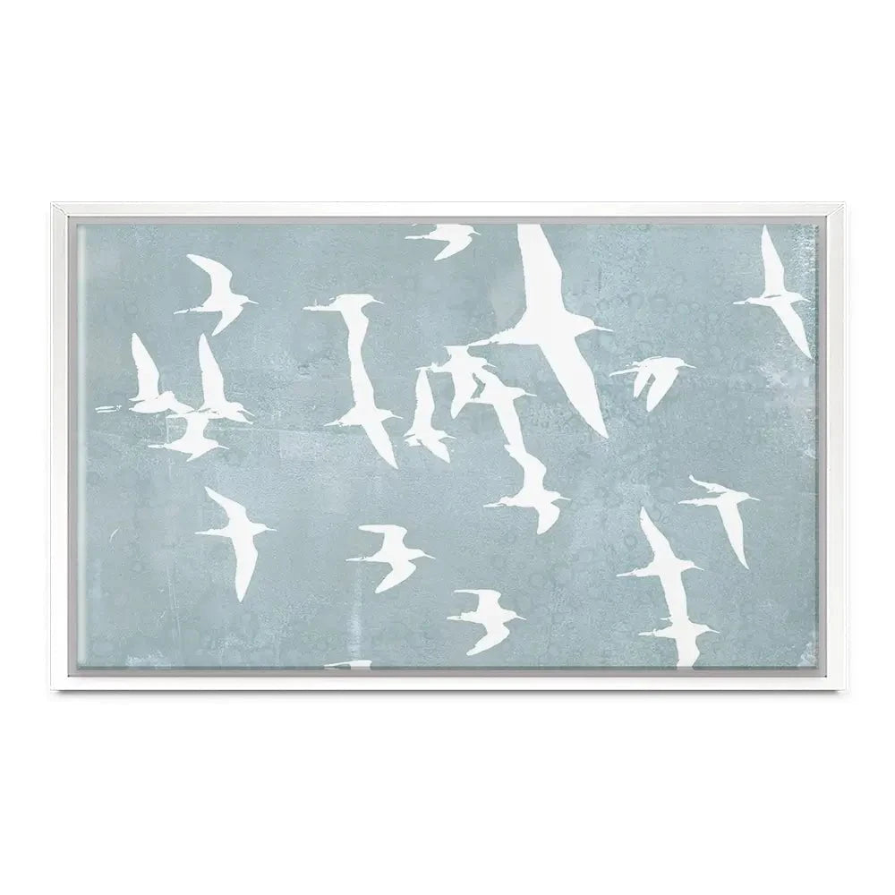 Silhouettes In Flight Canvas Print Silhouettes In Flight Canvas Print wall art product Jennifer Goldberger