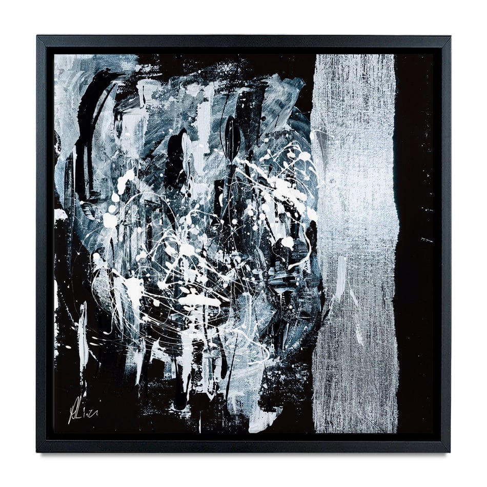 Silver Abstract Canvas Print wall art product Aimee Linzi