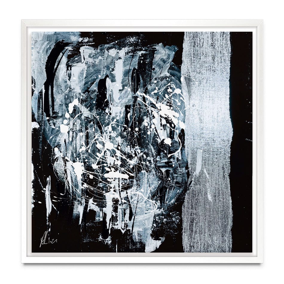 Silver Abstract Canvas Print wall art product Aimee Linzi