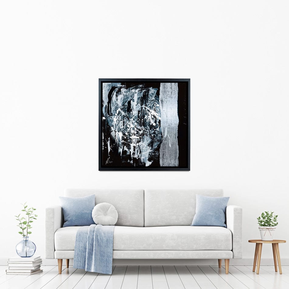Silver Abstract Canvas Print wall art product Aimee Linzi