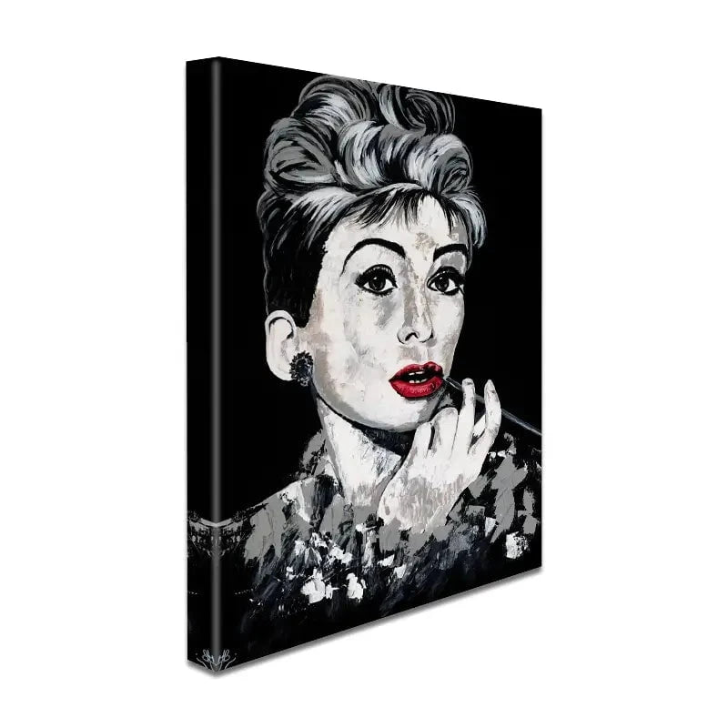 Simply Audrey Canvas Print Simply Audrey Canvas Print wall art product Jackie Bridges