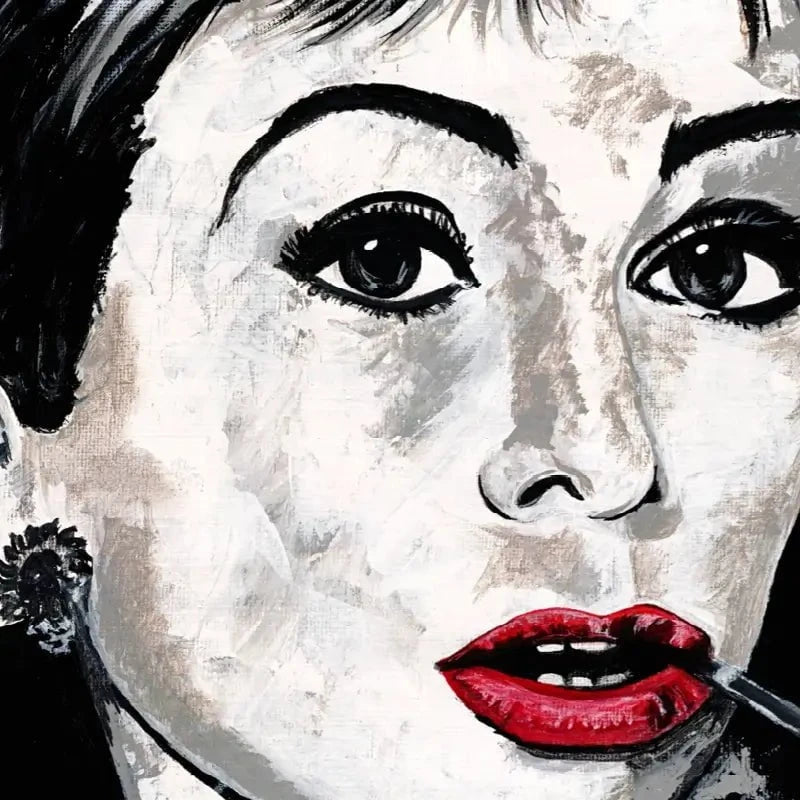 Simply Audrey Canvas Print Simply Audrey Canvas Print wall art product Jackie Bridges