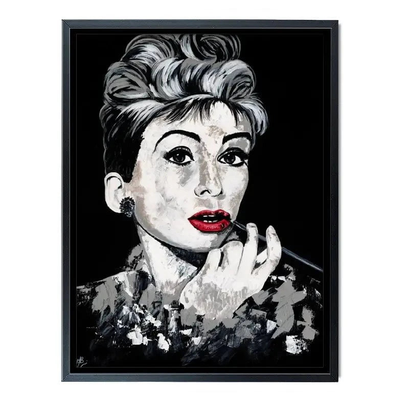 Simply Audrey Canvas Print Simply Audrey Canvas Print wall art product Jackie Bridges