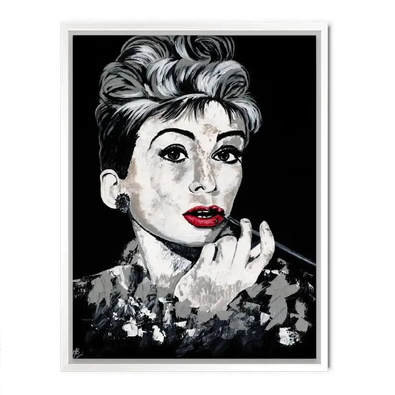 Simply Audrey Canvas Print Simply Audrey Canvas Print wall art product Jackie Bridges