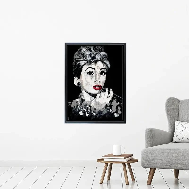 Simply Audrey Canvas Print Simply Audrey Canvas Print wall art product Jackie Bridges