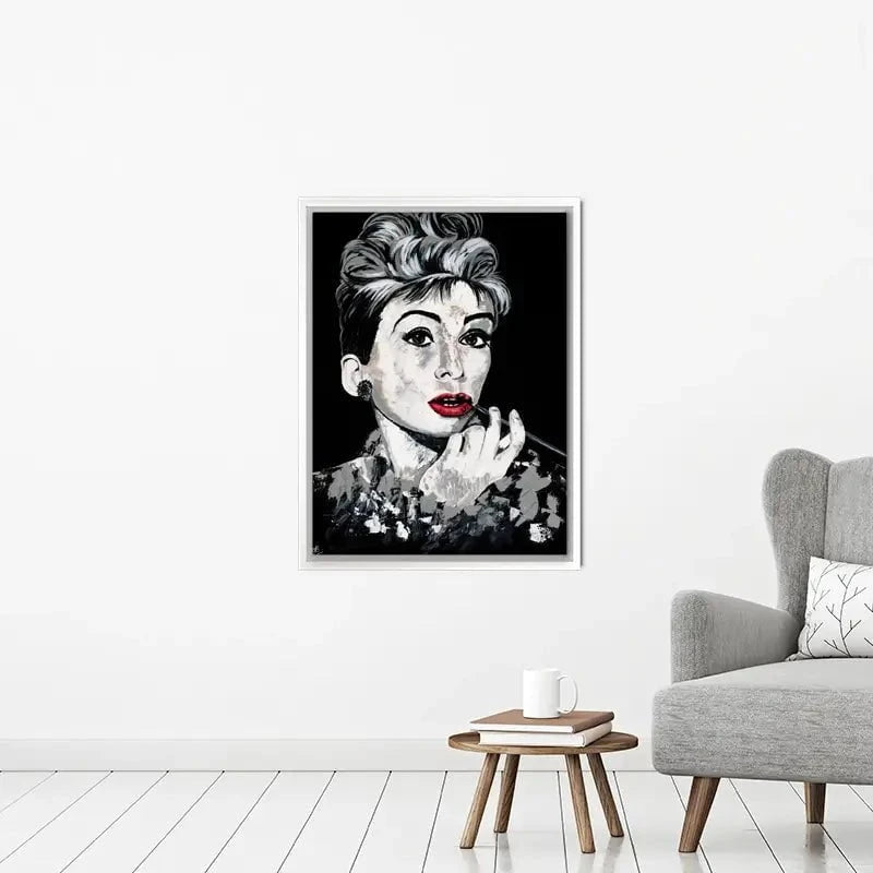 Simply Audrey Canvas Print Simply Audrey Canvas Print wall art product Jackie Bridges