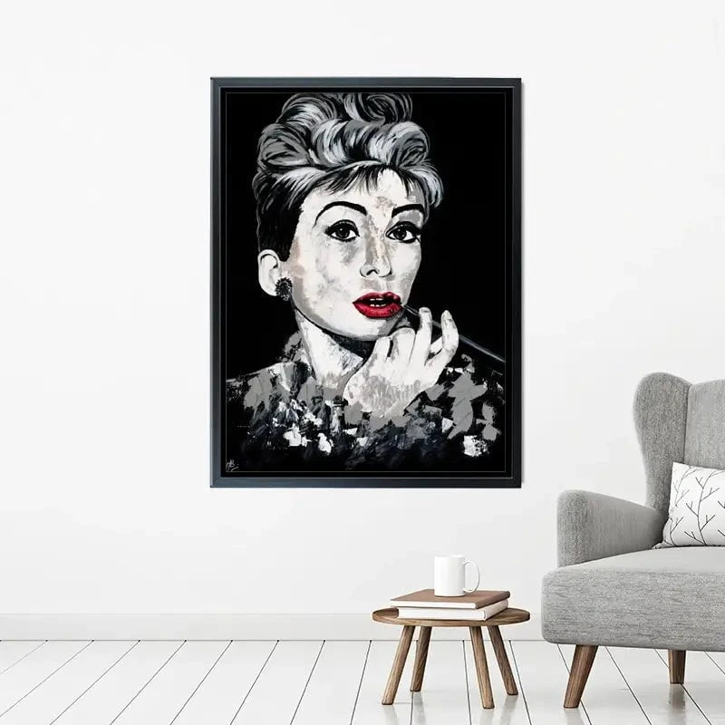 Simply Audrey Canvas Print Simply Audrey Canvas Print wall art product Jackie Bridges
