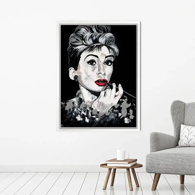 Simply Audrey Canvas Print Simply Audrey Canvas Print wall art product Jackie Bridges