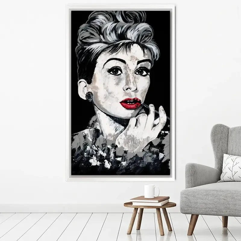 Simply Audrey Canvas Print Simply Audrey Canvas Print wall art product Jackie Bridges