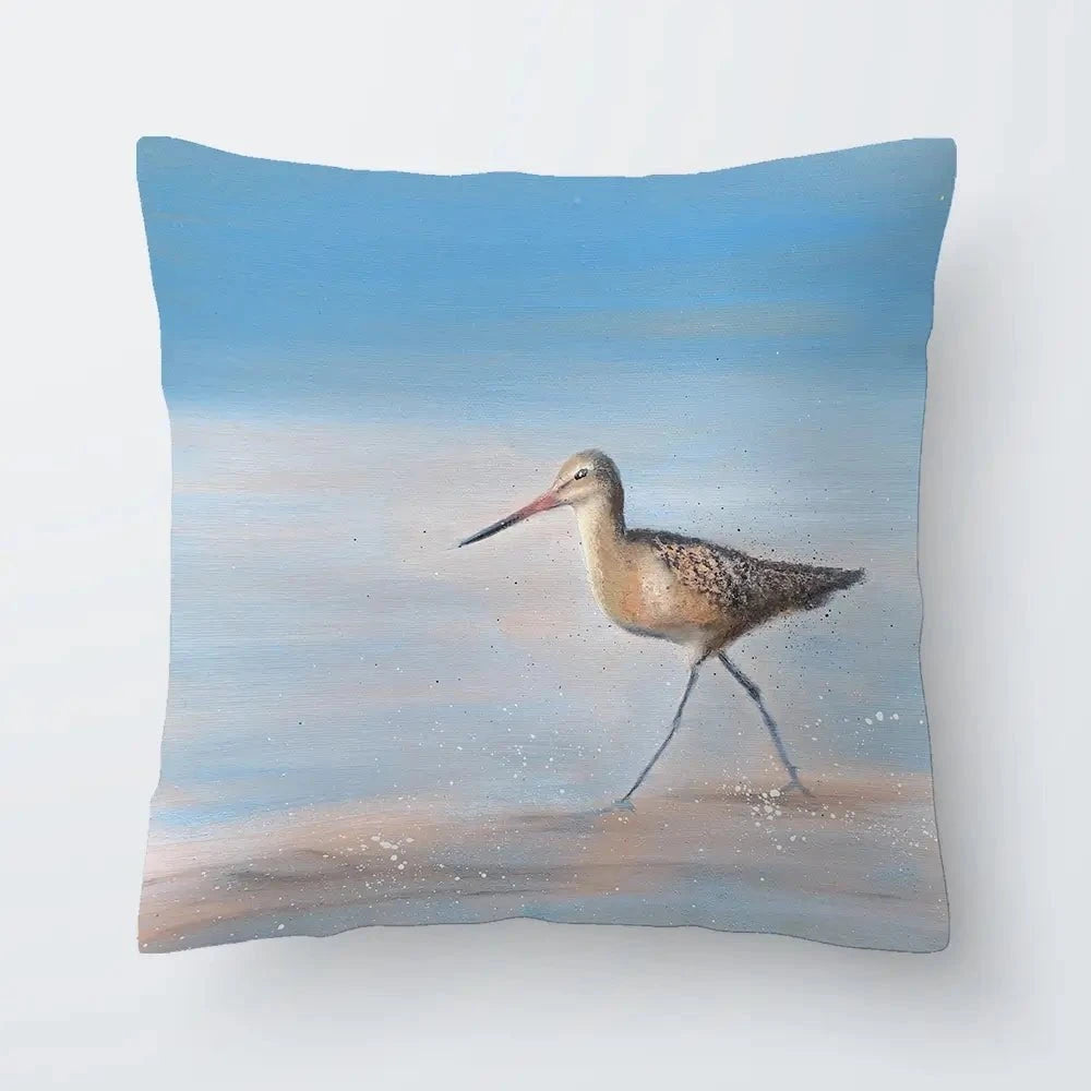 Single Sandpiper Cushion Single Sandpiper Cushion wall art product Laure Bury