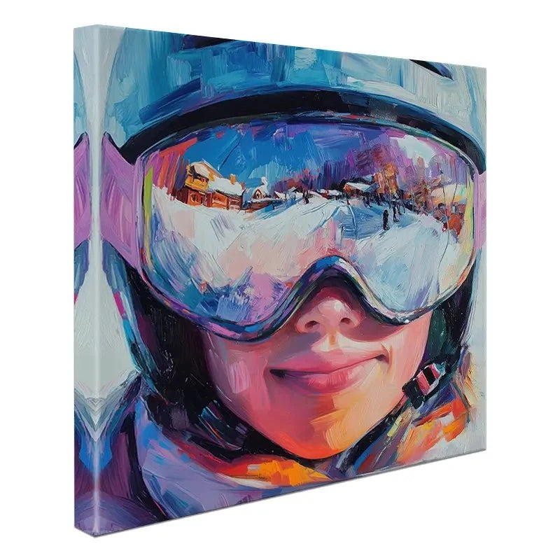 Ski Mask View Canvas Print Ski Mask View Canvas Print wall art product Tanya Ocean