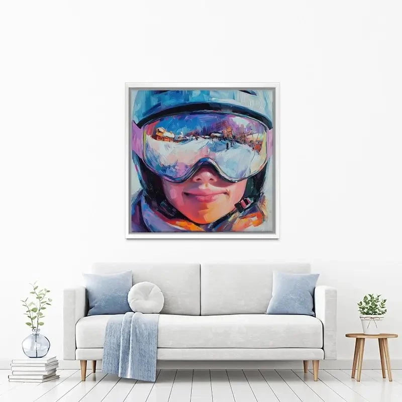 Ski Mask View Canvas Print Ski Mask View Canvas Print wall art product Tanya Ocean