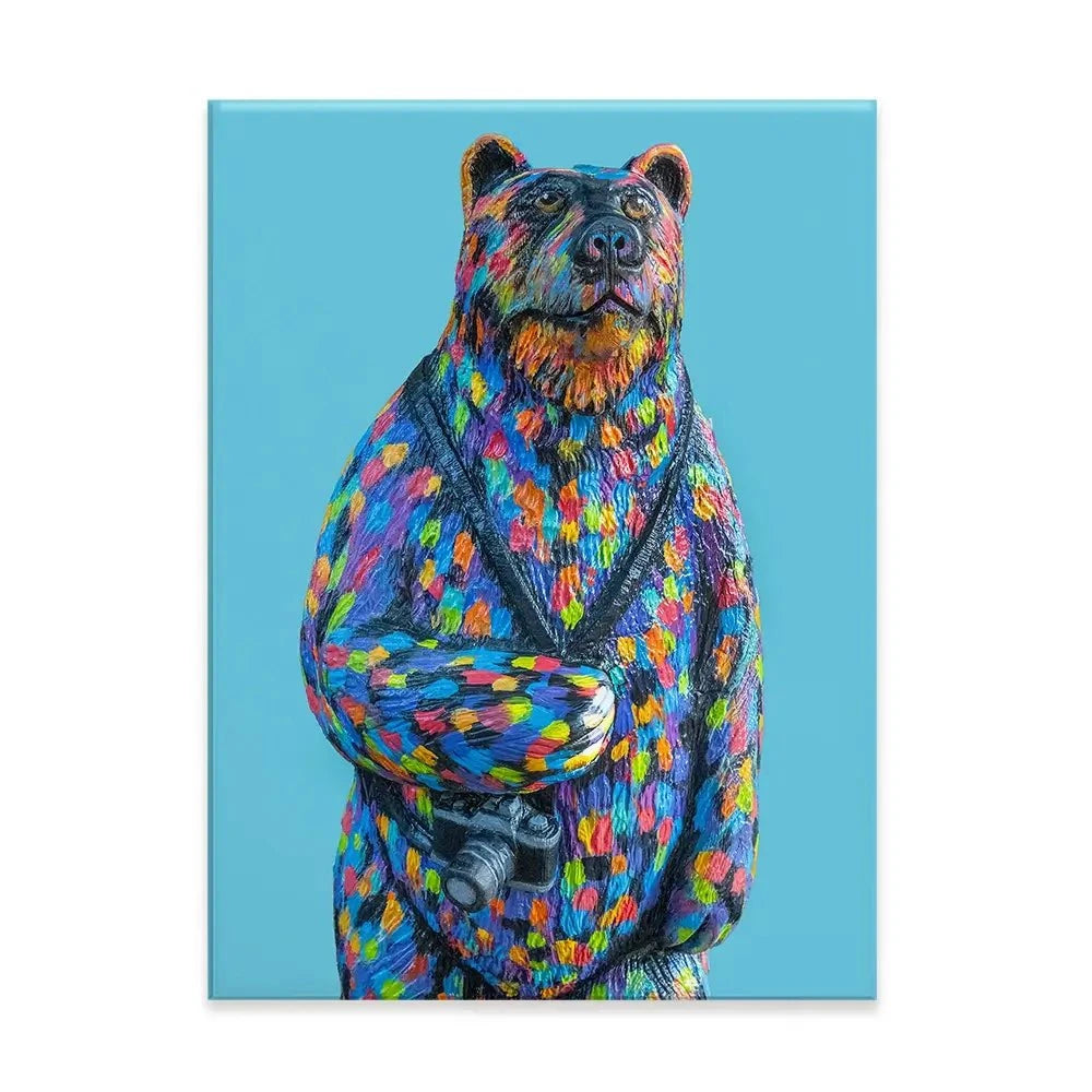Skiddles The Bear Canvas Print Skiddles The Bear Canvas Print wall art product Carolee Vitaletti