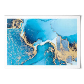 Sky Blue Marble Art Print Sky Blue Marble Art Print wall art product Blue Planet Studio / Shutterstock