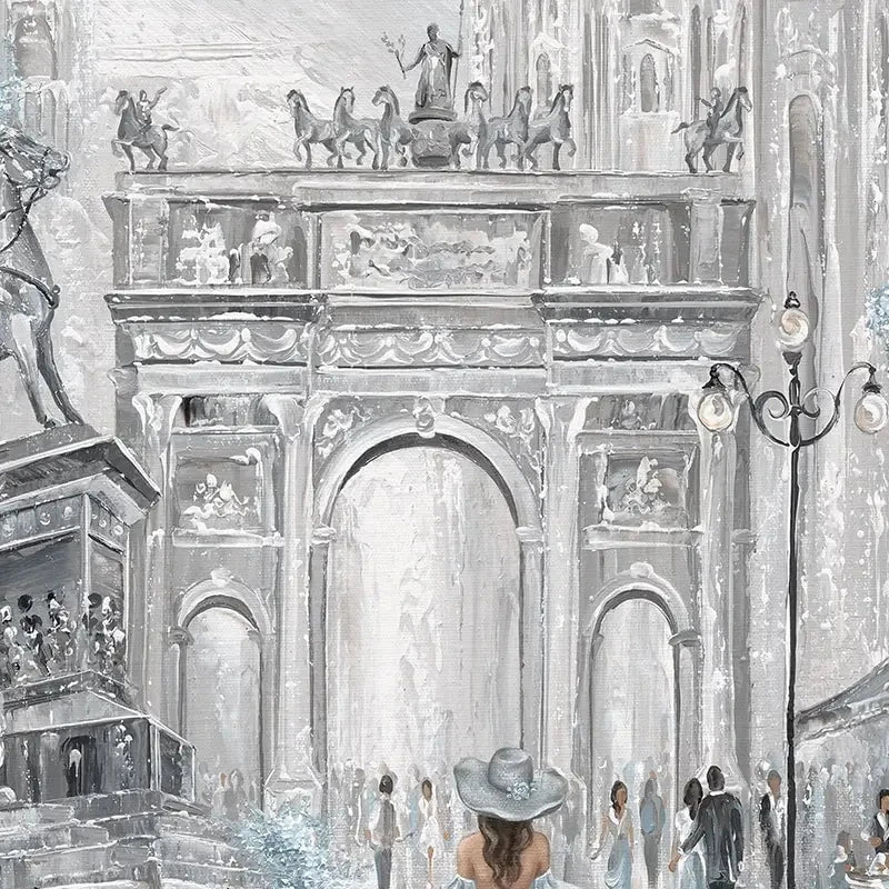 Sky Blue Milan Art Print Sky Blue Milan Art Print wall art product Isabella Karolewicz