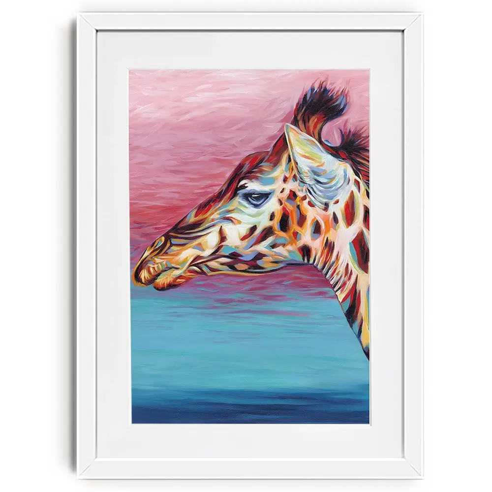 Sky High Giraffe 2 Framed Art Print Sky High Giraffe 2 Framed Art Print wall art product Carolee Vitaletti