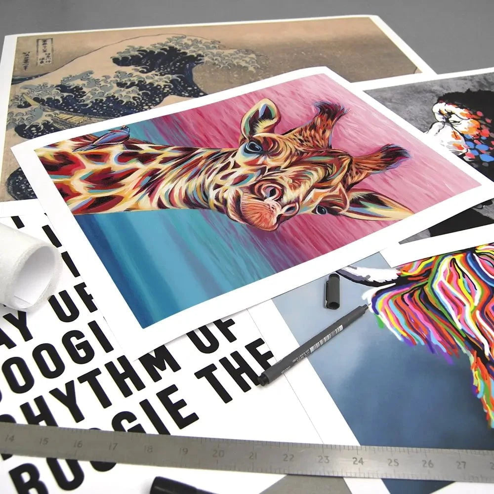 Sky High Giraffe Art Print Sky High Giraffe Art Print wall art product Carolee Vitaletti