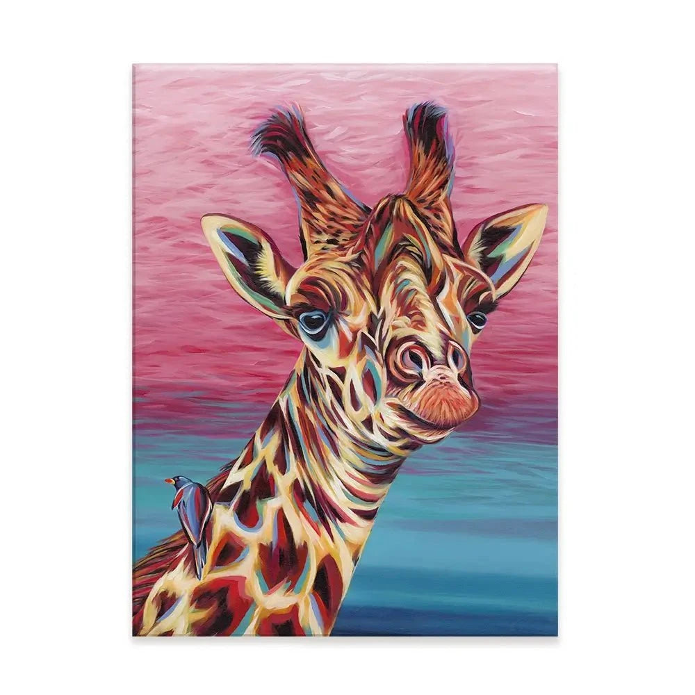 Sky High Giraffe Canvas Print Sky High Giraffe Canvas Print wall art product Carolee Vitaletti
