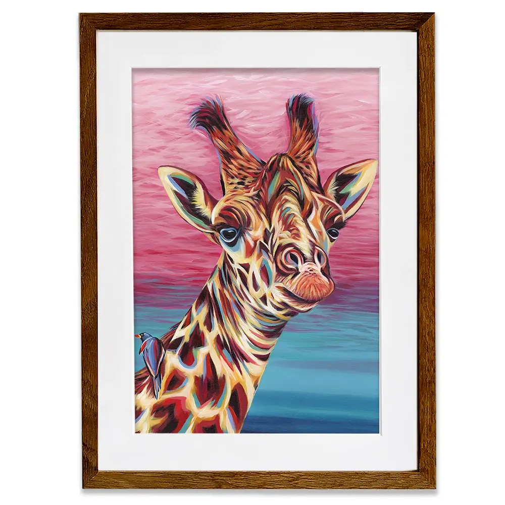 Sky High Giraffe Framed Art Print Sky High Giraffe Framed Art Print wall art product Carolee Vitaletti