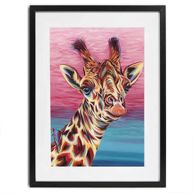 Sky High Giraffe Framed Art Print Sky High Giraffe Framed Art Print wall art product Carolee Vitaletti