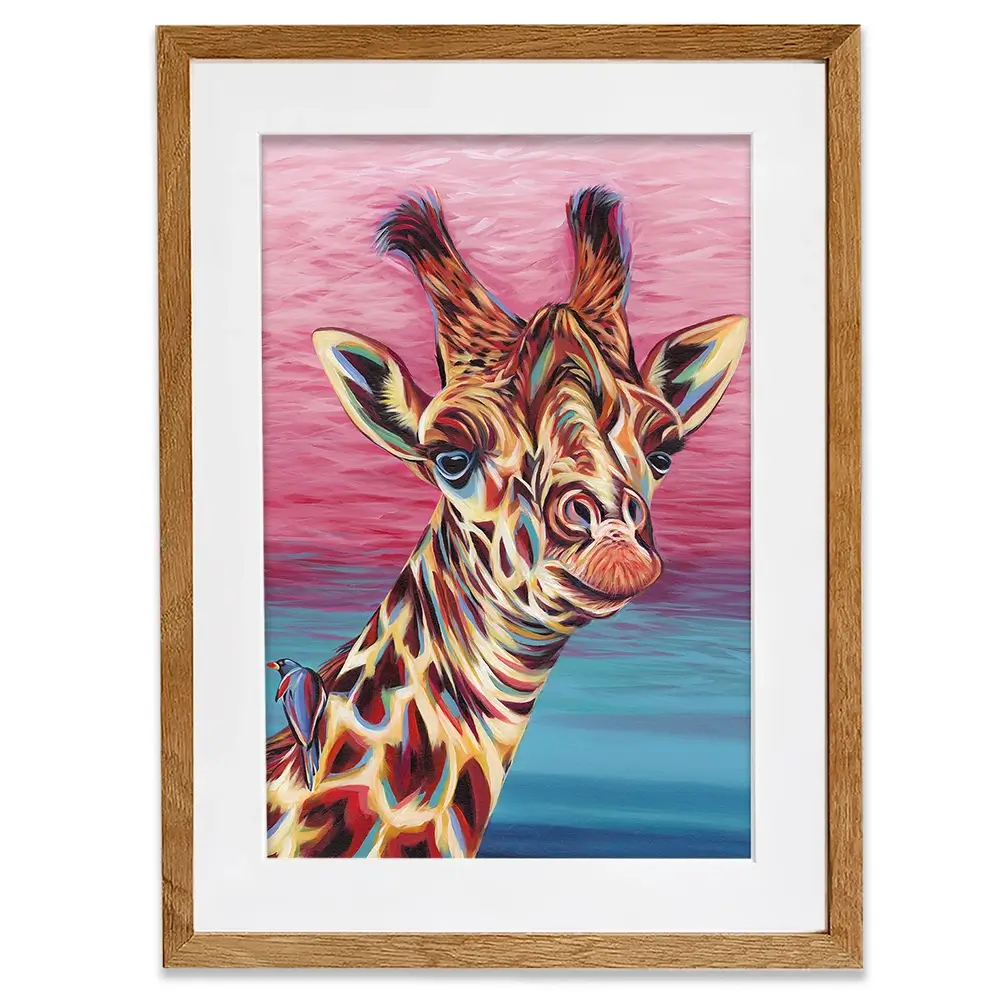 Sky High Giraffe Framed Art Print Sky High Giraffe Framed Art Print wall art product Carolee Vitaletti