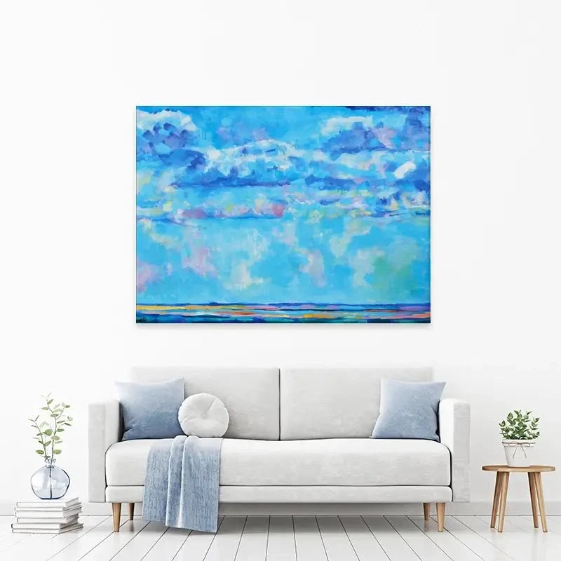 Sky Meets Sea Canvas Print Sky Meets Sea Canvas Print wall art product Maria Moretti