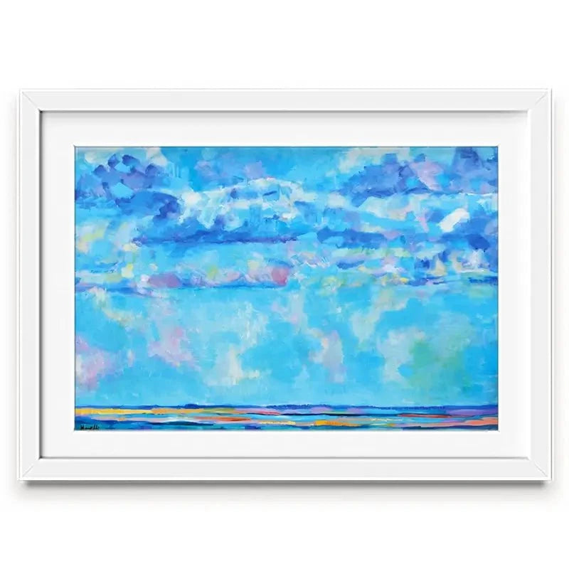 Sky Meets Sea Framed Art Print Sky Meets Sea Framed Art Print wall art product Maria Moretti