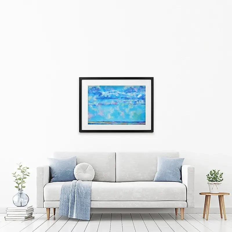 Sky Meets Sea Framed Art Print Sky Meets Sea Framed Art Print wall art product Maria Moretti